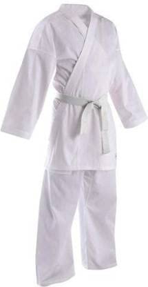 RAJESH SPORTS Karate Dress Size 28 Uniform Made of Light Weight Poly Cotton, Twill Weave, Basic Cut, Elastic Waist ahe 6 to 8 Year Height 3.5 to 3.10