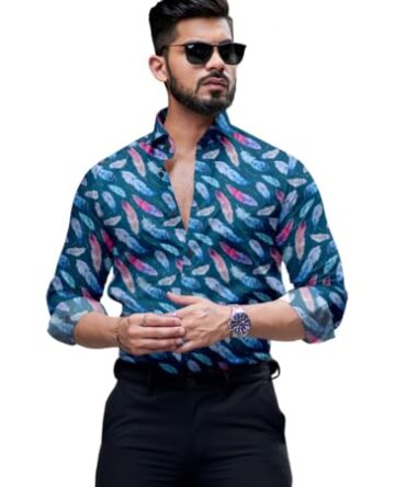 Men's Full Sleeve Printed Shirt (in, Alpha, 2XL, Regular, RAMA)