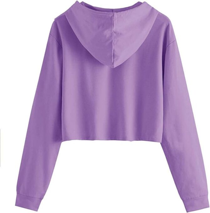 BELTLY Cute Crop Hoodie cat Women Sweatshirt Causal Stylish Latest Black Pink Lavender White Girl 499 599 Under - Image 3