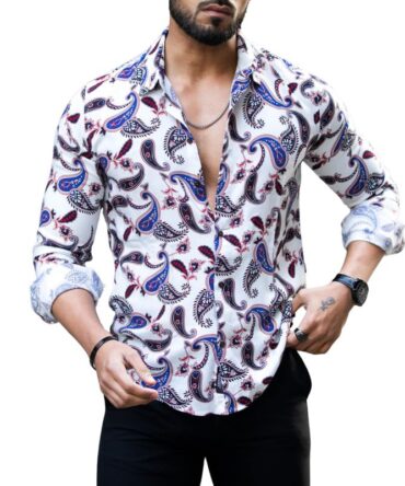 NoseQueen Shirt for Man | Shirts for Men Stylish | Casual Shirts for Men Full Sleeves | Mens Casual Shirt | Full Sleeve Shirt for Men | Shirt Men | Printed Shirt for Man
