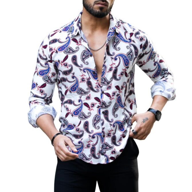 NoseQueen Shirt for Man | Shirts for Men Stylish | Casual Shirts for Men Full Sleeves | Mens Casual Shirt | Full Sleeve Shirt for Men | Shirt Men | Printed Shirt for Man