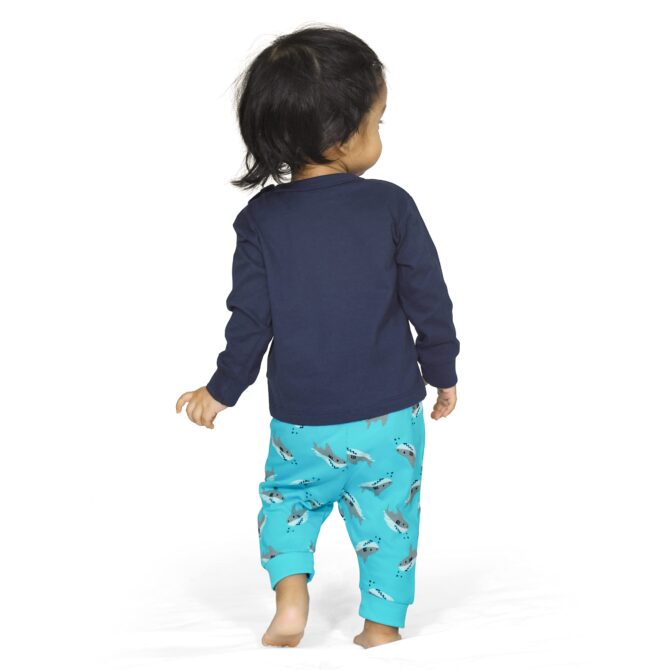Real Basics Cotton Clothing Sets For Baby Boys & Girls - Unisex Clothing Sets Full Sleeve T-Shirt & Pant, Multicolor, Printed - Image 4