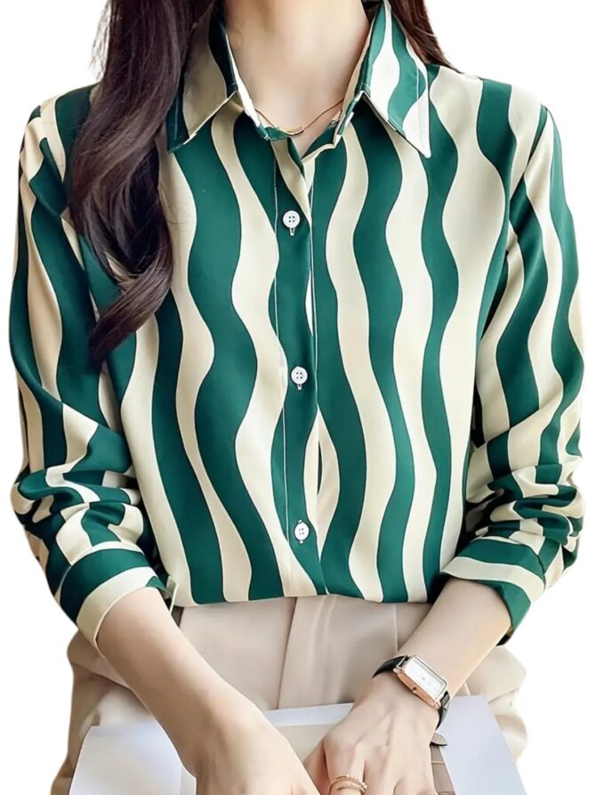 GRECIILOOKS Shirt for Women Stylish | Long Shirt for Women | Oversized Shirt for Women | Women Shirt | Tops for Woman (in, Alpha, XL, Regular, Green)