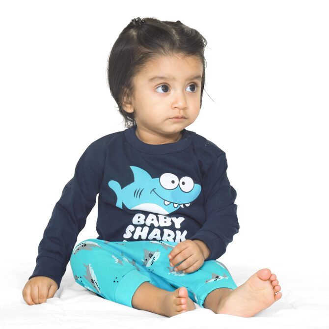 Real Basics Cotton Clothing Sets For Baby Boys & Girls - Unisex Clothing Sets Full Sleeve T-Shirt & Pant, Multicolor, Printed - Image 5