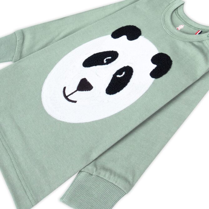 Real Basics Cotton Fleece Printed Clothing Sets For Boys & Girls - Unisex Winter Clothing Sets Full Sleeve T-Shirt & Pant, Green, 12 Months-18 Months - Image 4