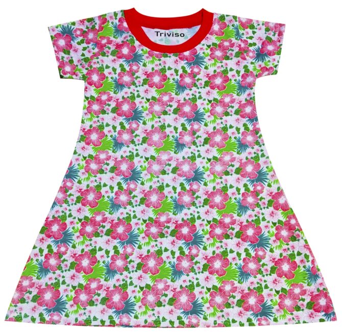 Triviso Kids Girls Cotton Frock/Dress/Basic Summer Frock for Girls 0 Month - 5 Year Pack of 4 (0-3 Months, Color_Set-1) - Image 5