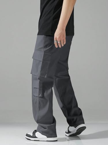 TAGAS Men Cargo Pants || Trousers Casual Pant || Cargo Pant || Pant || Track Pant for Man ||Men Cargo Pants Cotton||(MC-9) Grey - Image 2