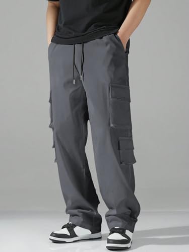 TAGAS Men Cargo Pants || Trousers Casual Pant || Cargo Pant || Pant || Track Pant for Man ||Men Cargo Pants Cotton||(MC-9) Grey - Image 4