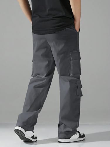 TAGAS Men Cargo Pants || Trousers Casual Pant || Cargo Pant || Pant || Track Pant for Man ||Men Cargo Pants Cotton||(MC-9) Grey - Image 3