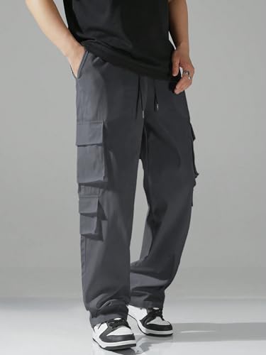 TAGAS Men Cargo Pants || Trousers Casual Pant || Cargo Pant || Pant || Track Pant for Man ||Men Cargo Pants Cotton||(MC-9) Grey - Image 5