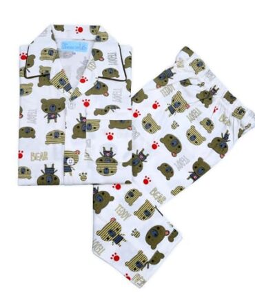 The Little Bunny Boys' & Girls' Cotton Printed Night Suit - Soft, Breathable & Comfortable Kids' Sleepwear Set | Stylish & Trendy Design | Fashionable Pyjama Set for Nightwear & Loungewear _148-G_24
