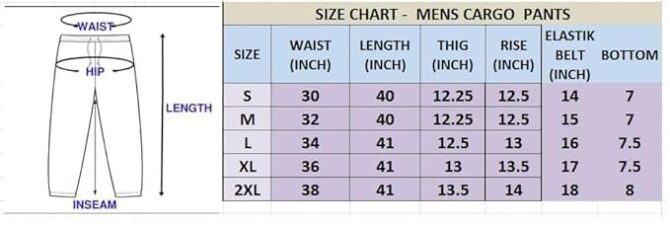 CLUBLAVISH Reguler Fit Cotton Cargo Pants for Men Grey - Image 2