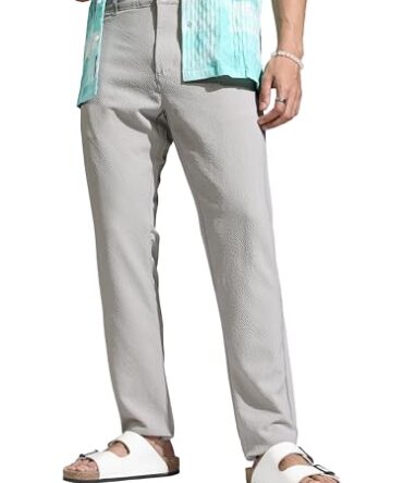 Highlander Men's Regular Fit Pants (HLTR006436_Drizzle