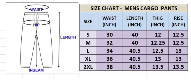 Lymio Men Cargo || Men Cargo Pants || Men Cargo Pants Cotton || Cargos for Men (Cargo-05-08) (M, Khakhi) - Image 2