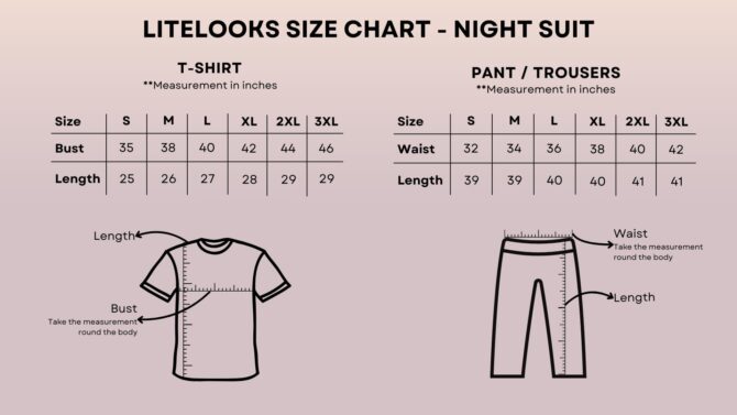 Litelooks Women's Premium Cotton Print Night Suits – Comfortable & Stylish Pajama Set with Pockets (Chocolate, M) - Image 2