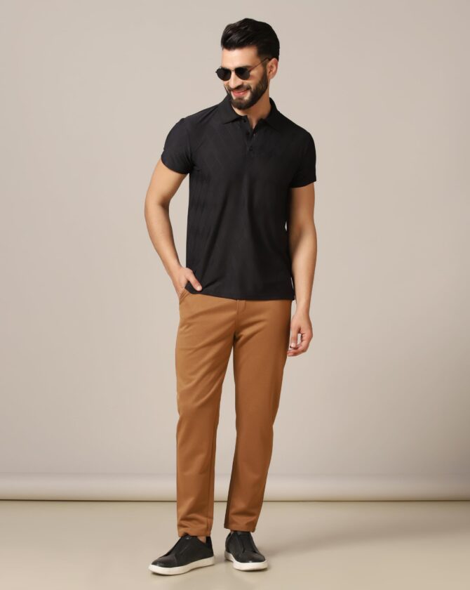 TOPLOT Men's Regular Casual Pants (Men-Pant-5181-Brown-34) - Image 2