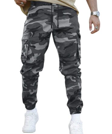 Lymio Men Cargo || Men Cargo Pants || Men Cargo Pants Cotton || Cargos for Men (Army) (M, Grey)