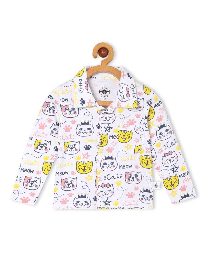 The Mom Store Kids/Baby Pajama Set Combo | Cotton | Nightwear | Comfortable | for Boys and Girls | Fruity Cutie, My Smoothie & Sweet Like a Doughnut, Multi | 7-8Y - Image 3