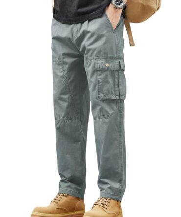 Lymio Cargo Pants for Men|| Cotton Cargo Pants for Men (Cargo-99-Grey-4XL)