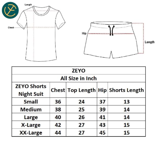 ZEYO Women's Cotton Dot Printed Purple Night Suit Set Of Top & Shorts 5226, Pajama Set - Image 3
