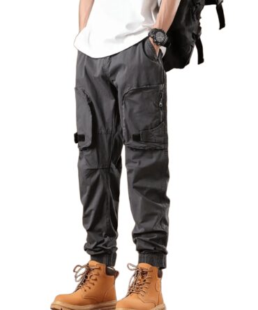 Lymio Casual Cotton Cargo Pant for Men || Mens Cargo Pants (Cargo 105-108) (in, Alpha, XL, Regular, Grey)