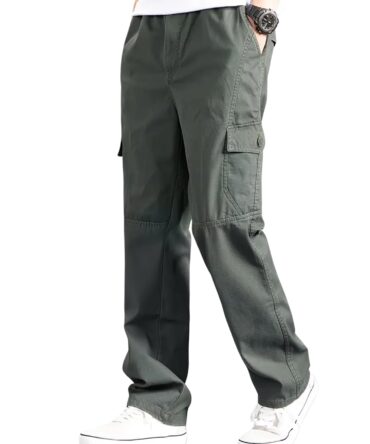 Lymio Men Cargo || Men Cargo Pants || Men Cargo Pants Cotton || Cargos for Men (Cargo-119-Green-M)
