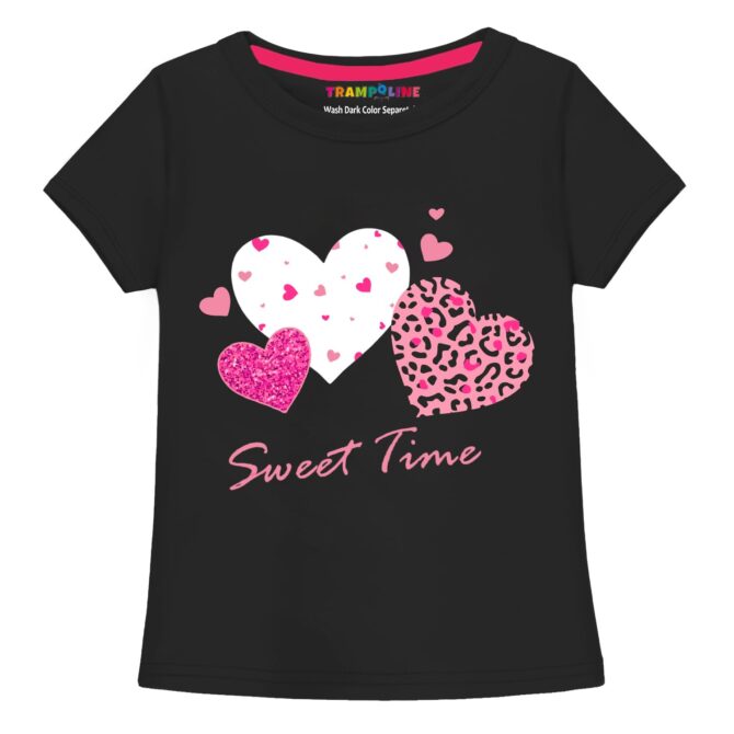 Trampoline Girls Printed T-shirt with Short set Pack of 2 (TRM-TSH-419_2) - Image 6