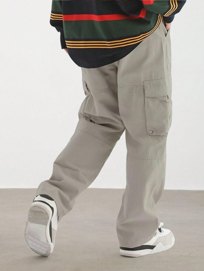 Lymio Cargo Pants for Men|| Cotton Cargo Pants for Men (Cargo-50-Apricot-3XL) - Image 3