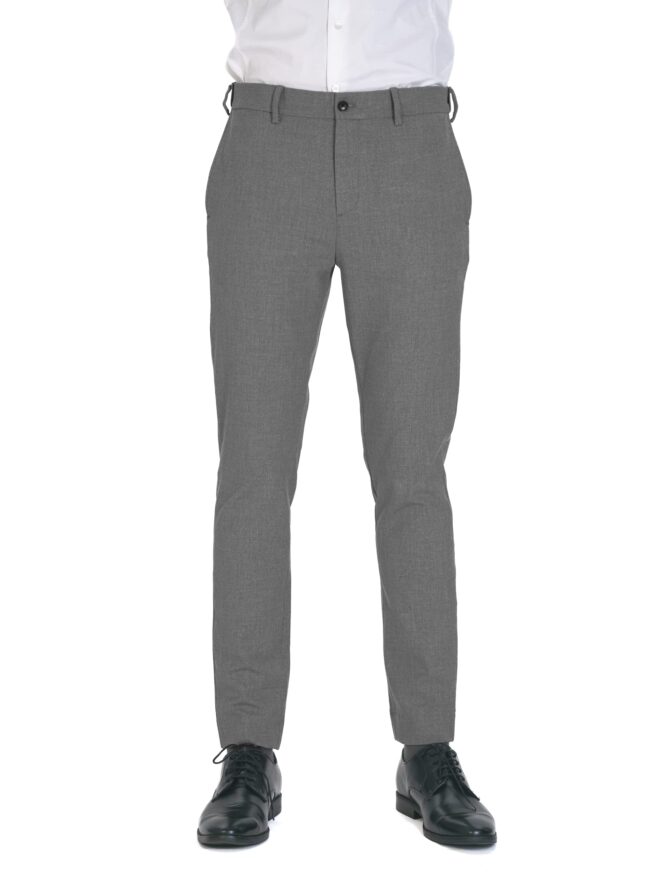 The Pant Project Luxury Pv Lycra Stretchable Grey Formal Pants For Men | Stylish Slim Fit Men's Wear Mid Rise Trousers For Office Or Party | Mens Fashion Dress Trouser Pant, 30