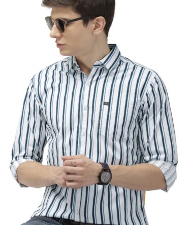 The Indian Garage Co Men's Slim Shirt (0619-SH04-04- White Extra Large)