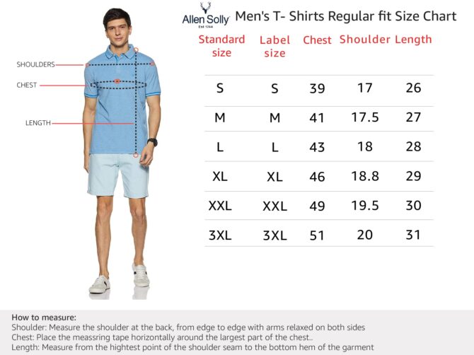 Allen Solly Men's Plain Regular Fit Cotton Polo (AMKP317G04249_Jet Black_X-Large) - Image 2