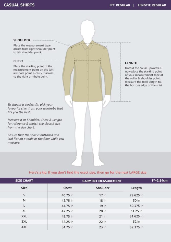 Symbol Premium Men's Casual Washed Cotton Twill Shirt (Regular Fit) (Khaki_M) - Image 2
