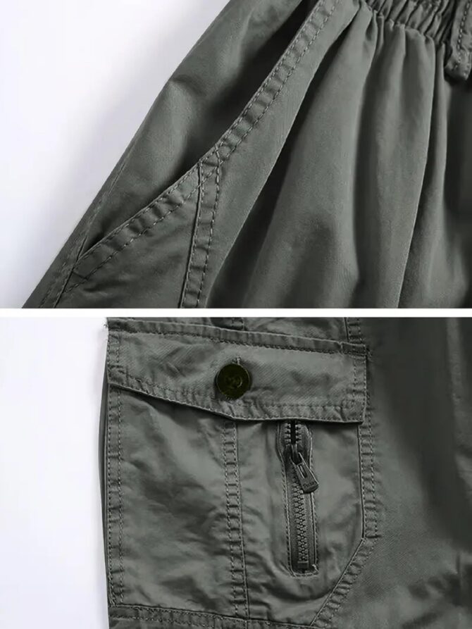 Lymio Men Cargo || Men Cargo Pants || Men Cargo Pants Cotton || Cargos for Men (Cargo-119-Green-M) - Image 2