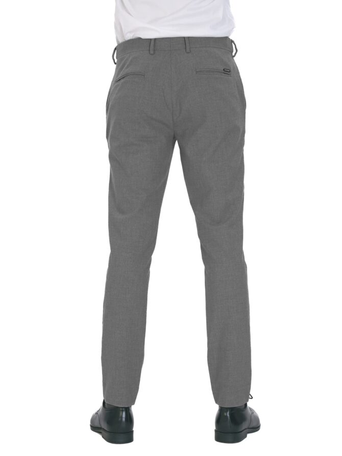 The Pant Project Luxury Pv Lycra Stretchable Grey Formal Pants For Men | Stylish Slim Fit Men's Wear Mid Rise Trousers For Office Or Party | Mens Fashion Dress Trouser Pant, 30 - Image 3
