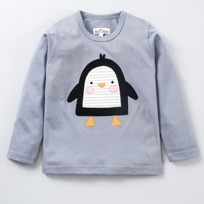 NITE FLITE Girls and Boys Unisex Arctic Penguin Printed 100% Cotton Nightwear | Top and Pyjama Set (Multicolored,12) Multicolour - Image 7