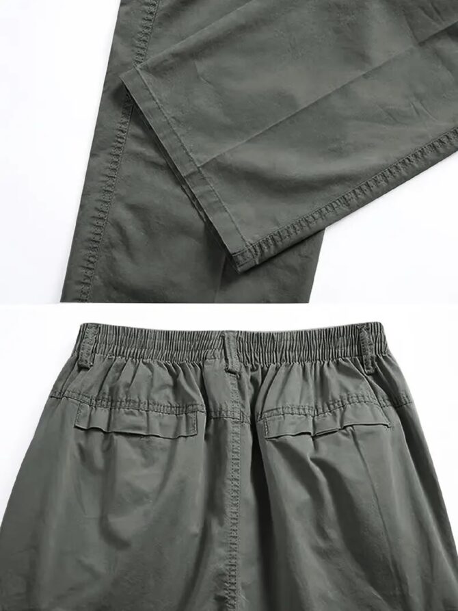 Lymio Men Cargo || Men Cargo Pants || Men Cargo Pants Cotton || Cargos for Men (Cargo-119-Green-M) - Image 3