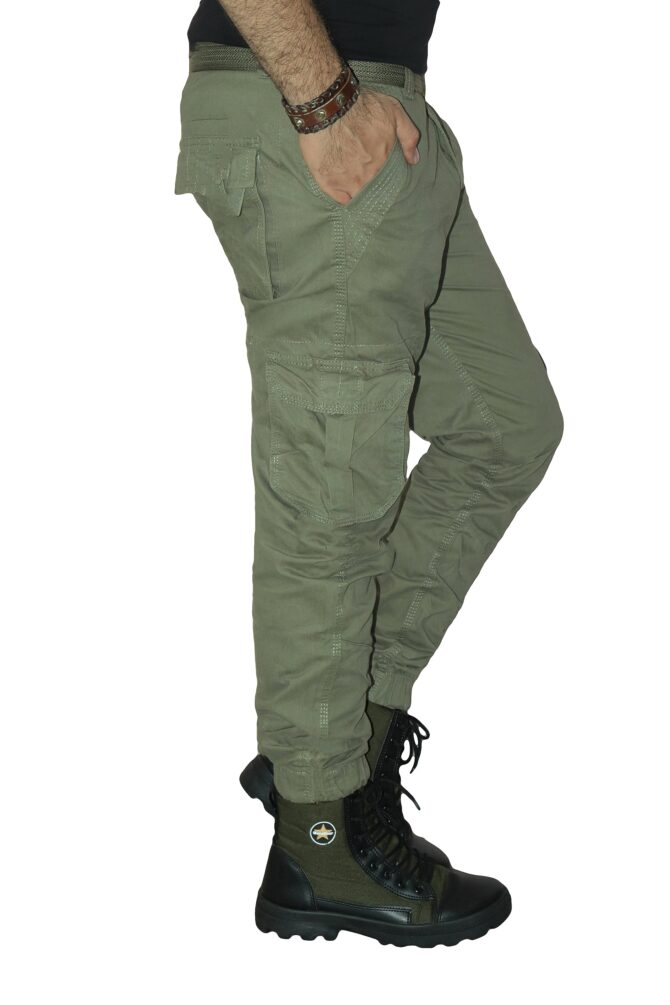 Urban Legends Men's Regular Fit Cargos (Cargo Pant774_Light Green _36) - Image 4