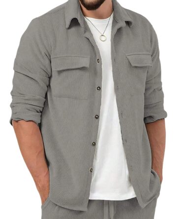 Lymio Casual Regular Fit Shirt for Men|| Regular Fit Shirt for Men|| Men Stylish Regular Fit Shirt (Rib-Regular Fit Shirt) (XL, Grey)