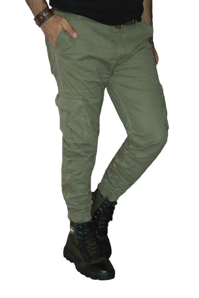 Urban Legends Men's Regular Fit Cargos (Cargo Pant774_Light Green _36) - Image 2