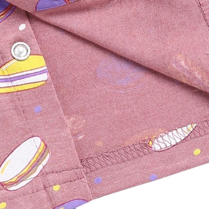 Hopscotch Boys And Girls Cotton Sleepwear Sets In Pink Color For Ages (2-3 Years) - Image 4