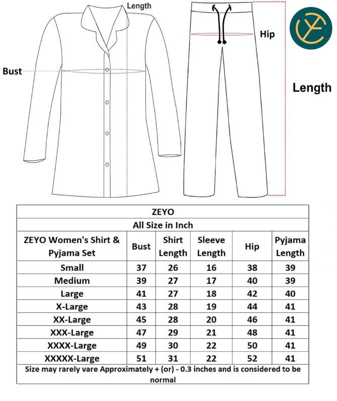 ZEYO Women's Cotton Bear Printed Purple Night Suit Set of Shirt & Pyjama 5270 - Image 3