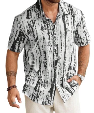 Lymio Shirt for Men|| Regular Fit Shirt for Men|| Men Stylish Shirt (Tiedite-Black-2XL)