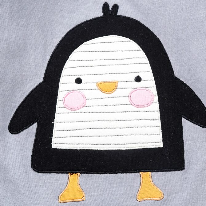 NITE FLITE Girls and Boys Unisex Arctic Penguin Printed 100% Cotton Nightwear | Top and Pyjama Set (Multicolored,12) Multicolour - Image 4
