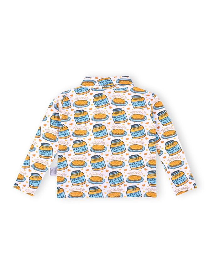 The Mom Store Baby Pajama Set Combo of 2 | 100% Cotton | Nightwear | Sleepwear for Newborn and for Infant | Soft | Comfortable | Breakfast-Sweet Print | for Boys and Girls | White | 6-12M - Image 7