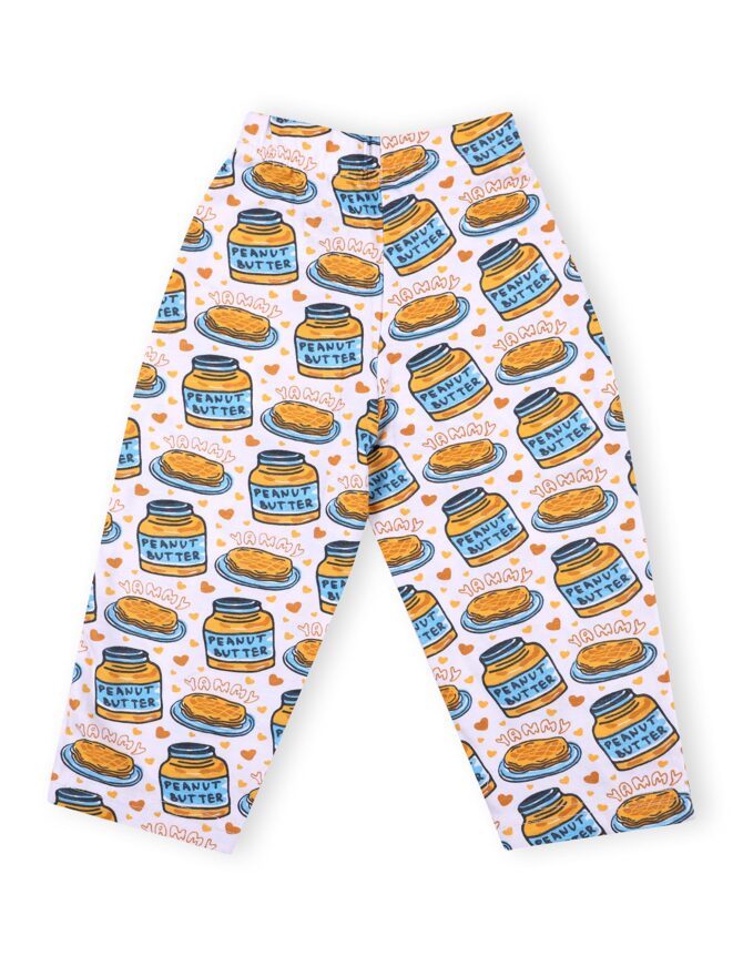 The Mom Store Baby Pajama Set Combo of 2 | 100% Cotton | Nightwear | Sleepwear for Newborn and for Infant | Soft | Comfortable | Breakfast-Sweet Print | for Boys and Girls | White | 6-12M - Image 6