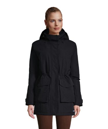 Lands' End Women's Squall Winter Parka, Black, 3X-Large Plus